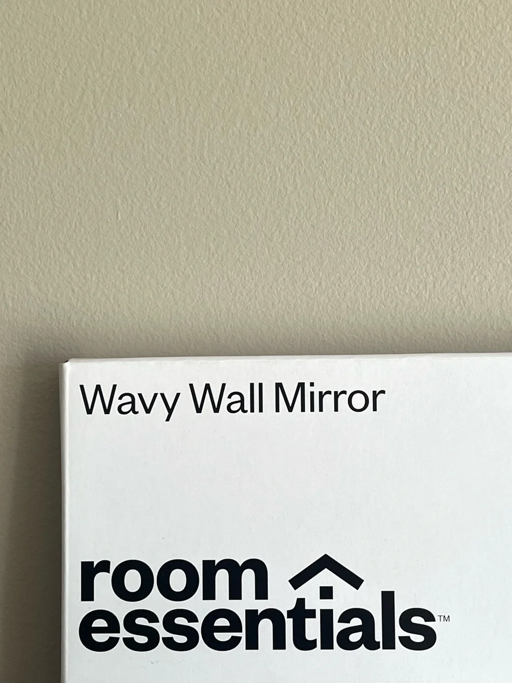 Room Essentials Frameless Wavy Wall Mirror 16 X 20 Inch Adhesive Hanging Strips